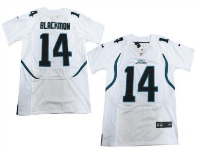 Nike NFL Elite Jersey Jacksonville Jaguars 14 Justin Blackmon White